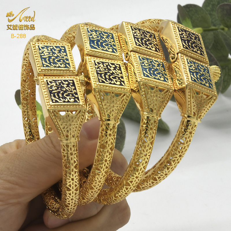 Bangle Aniid Dubai Gold Color Bracelet для женщин Эфиопский роскошный дизайнерский дизайнерский ювелирные изделия с турнирным женихи