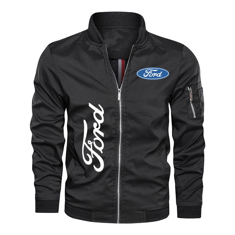 Chaquetas para hombres Chaqueta de alta calidad Moda Abrigo para hombres Ford Car Print Militar Táctico Viento Impermeable de gran tamaño M-7XL 220912