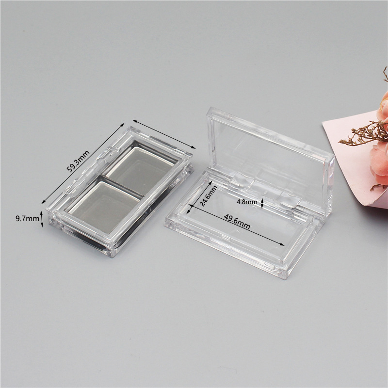 Pusta magnetyczna paleta cieni do powiek do napełniania przezroczyste makijaż pudełko skrzynki do przechowywania DIY kosmetyczne szminki podkładowe pojemnik na rumieniec