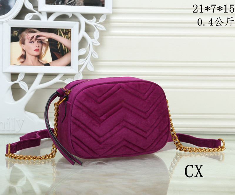 مارمونت حقيبة الكاميرا المخملية الفاخرة المصمم crossbody حقيبة كتف المرأة محافظ سلسلة محافظ