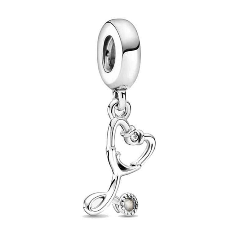 New Windmill Bear Fox Crown Moom Love Pendant Beads Fit Original  Charms Silver Color Bracelet Women Jewelry