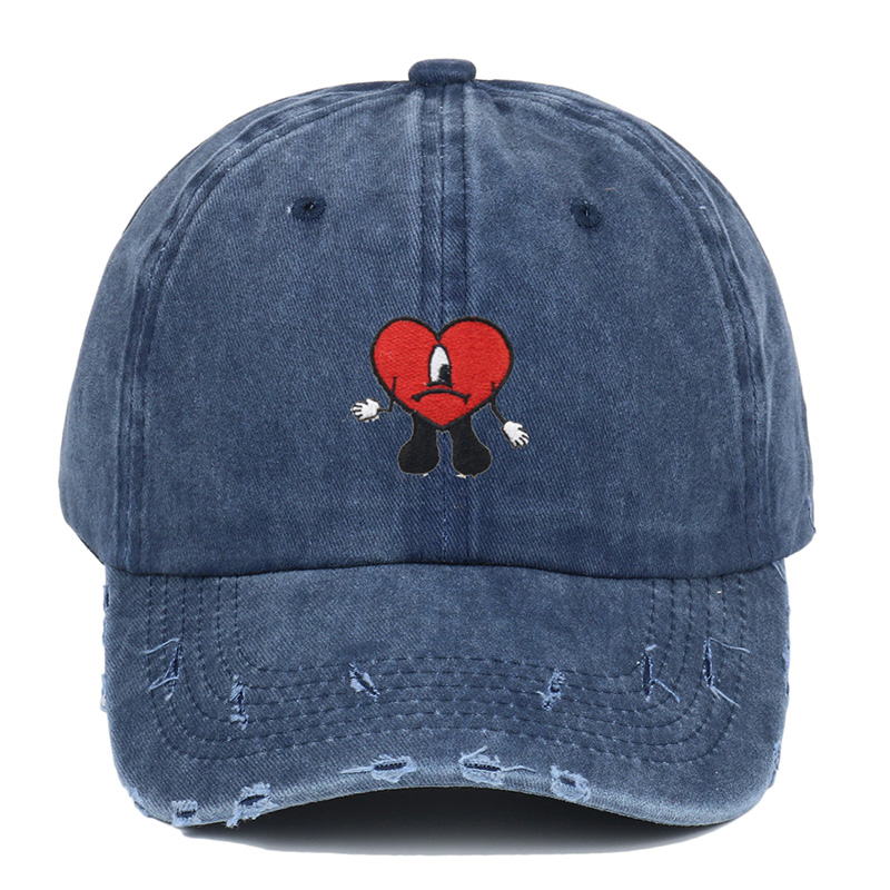 2022 HATS HATS Bad Bunny Hafted Soft Top Baseball Cap