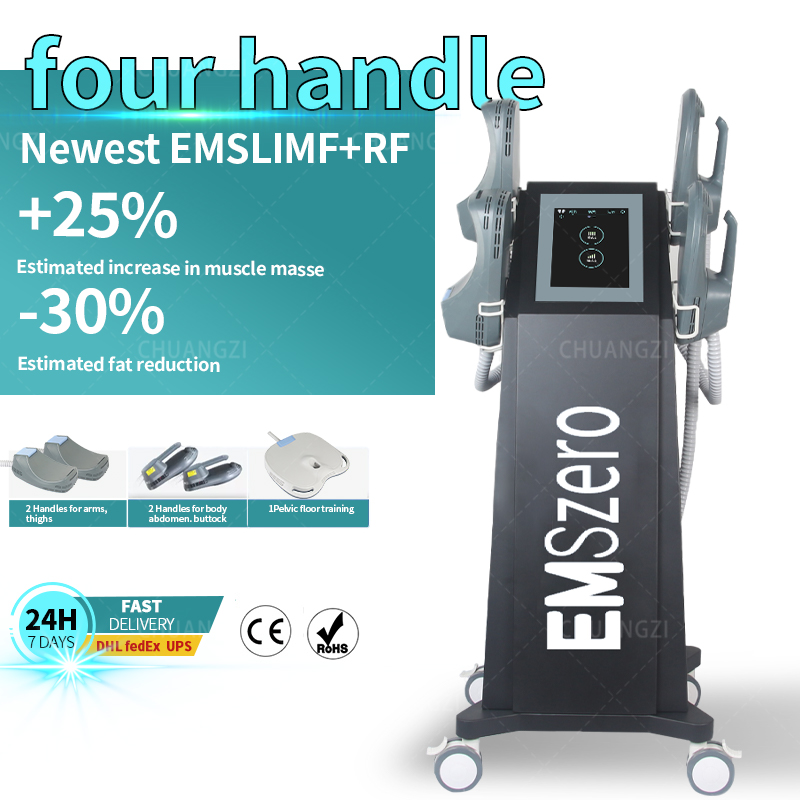 2023 EMS Nouveau DLS-EMSLIM NEO 14 Tesla Power 5000W Hi-Emt Body Muscleing Sculpting Machine4 neo Coussin de stimulation pelvienne En option EMSzero