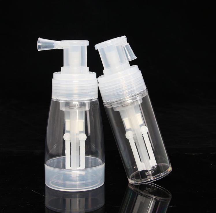 110ml 180ml Powder Spray Bottles Empty Transparent PET Dismountable Cosmetics Bottles with Locking Nozzle for Hair Salon Home Beauty SN6776