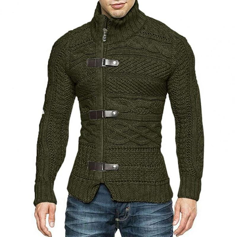 Mens Sweaters Mens Sweaters Stretchy Stylish Acrylic Fiber Loose Sweater Coat CausalSolid Color Slim Fit Turtleneck Pullovers Sweater 220912