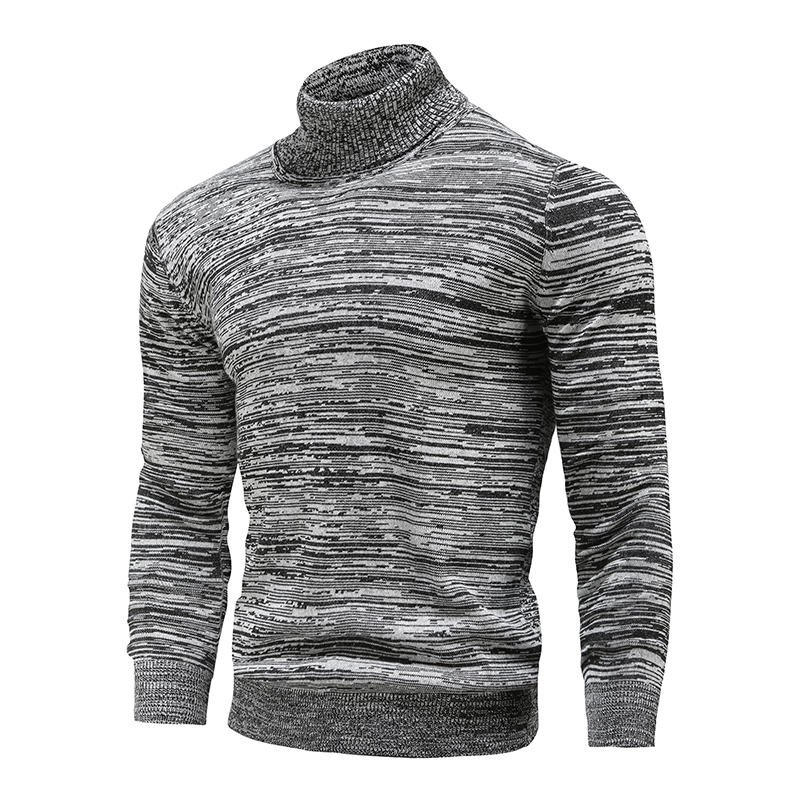 Mens Sweaters Inverno Mens Turtleneck Sweaters Algodão Slim Malha Pulôveres Homens Cor Sólida Casual Sweaters Masculino Outono Knitwear 220912