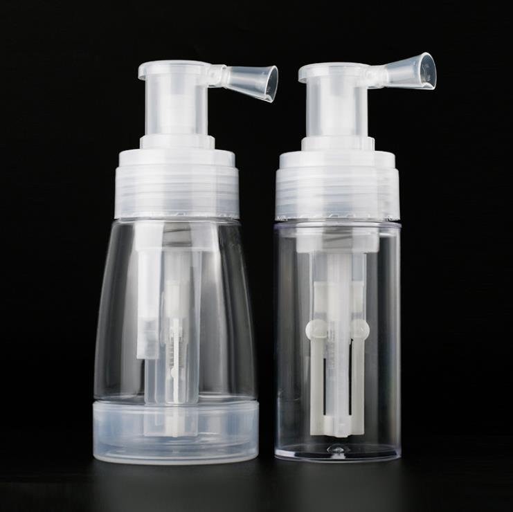 110 ml 180 ml pulver sprayflaskor tomma transparent husdjur demonterbara kosmetikflaskor med l￥smunstycke f￶r fris￶rsalong hem sk￶nhet sn6776