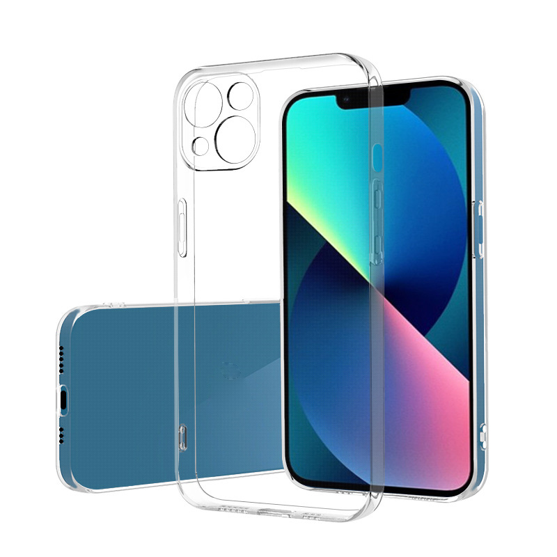 حالة iPhone الشفافة واضحة بلورية 1.2 ملم Ultra Slim مرنة TPU الحالات الحماية تغطية iPhone 15 14 13 12 11 Pro Max iPhone 15 بالإضافة إلى أغطية خلفية