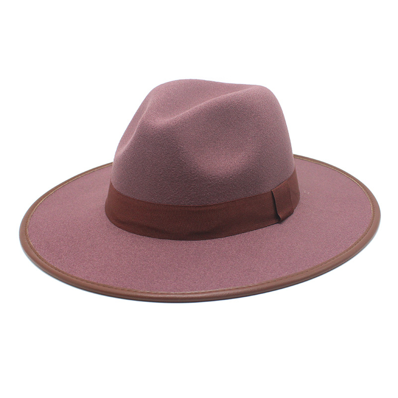 Jazz Panama Chapeau Femmes Hommes Feutre Fedora Chapeaux Femme Large Bord Casquette Femme Fedoras Homme Automne Hiver Casquettes Hommes Trilby Fête De Noël