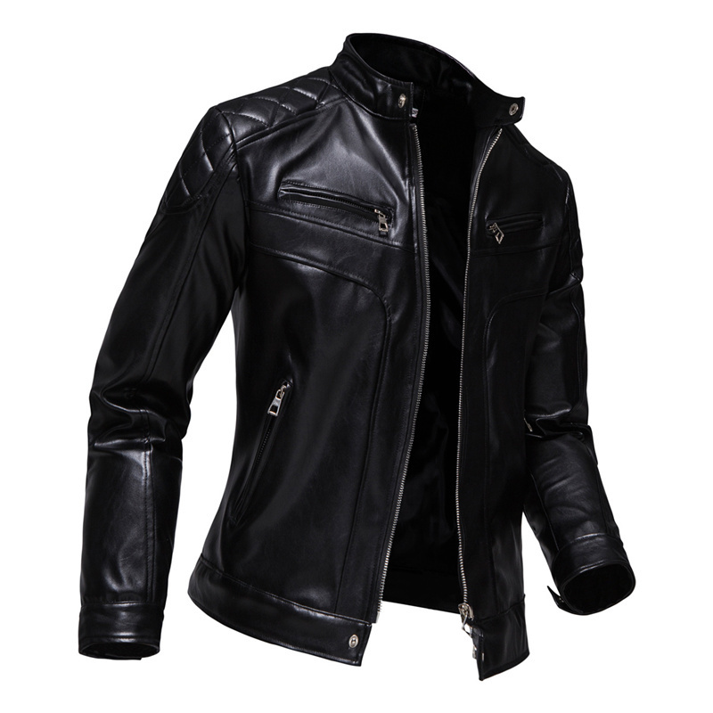 Herrl￤der faux trend skalle tryck rockar casual motorcykel punk stil jacka eu size s-2xl 220912