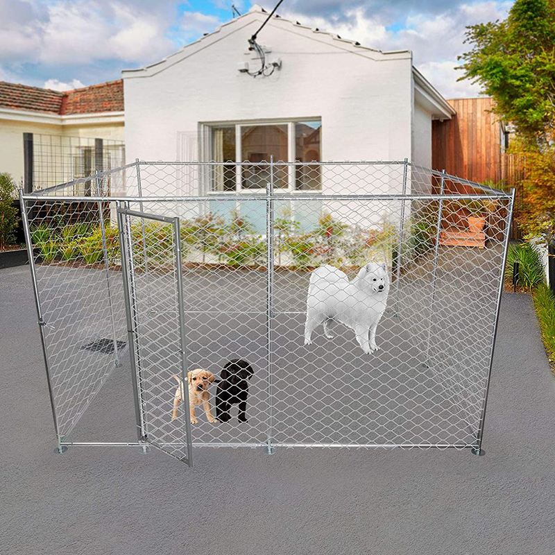 canetas canetas cães de canil de metal dobrável Playpen sem capa resistente à água Cage para cães ao ar livre para cães grandes com trava 220912