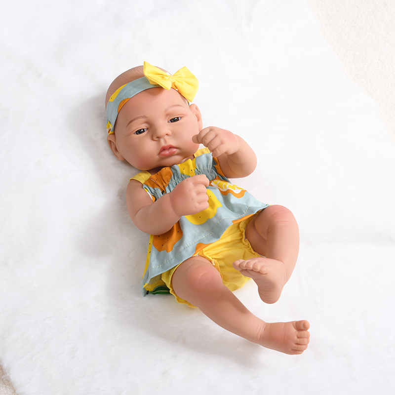Muñecas 45cm bebe silicone babi muñeca muñecas vidas de cuerpo completo