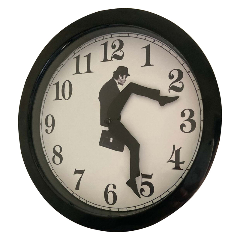 Horloges murales Ministry of Silly Walks Horloge murale Monty Python Flying Circus Perfect Capture Classic Wall Watch Funny Walking Silent Mute Clock 220909