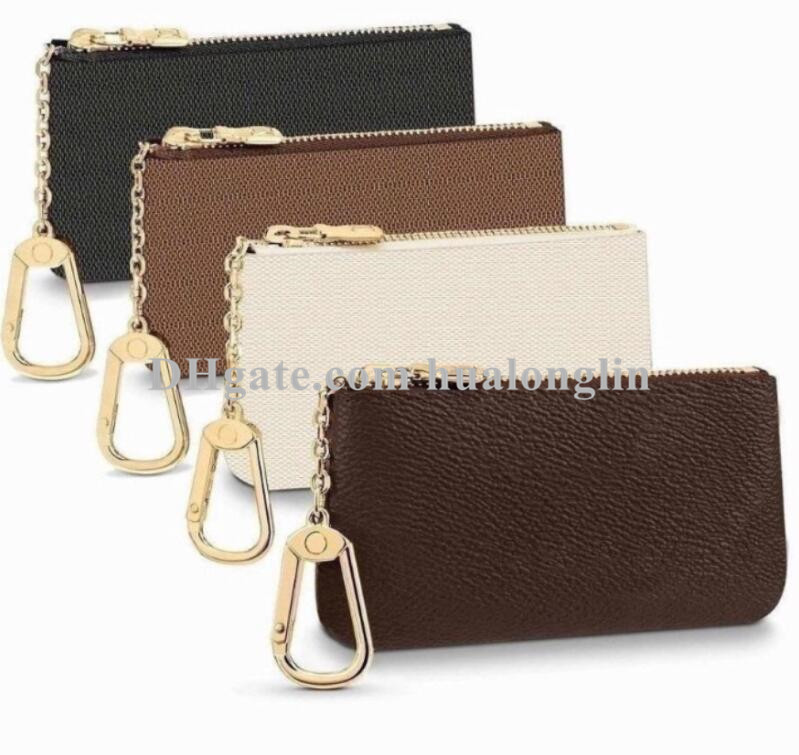 Woman Small wallet coins purse key holders bag cash original box fashion classic flower grids ladies girls268q