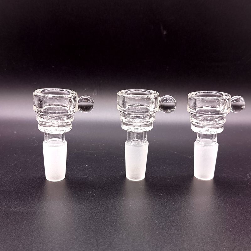 Mini 2,5 inch glazen kom Andere rookaccessoires voor bongs mannelijk 14 mm 18 mm olie dab rigs shisha