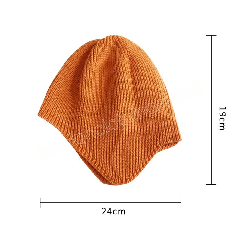 Детский капот вязаные шляпы для детей девочки мальчики Beanie Solid Color Fashion Accessories Matter Hat Hate Kind 1-5Y