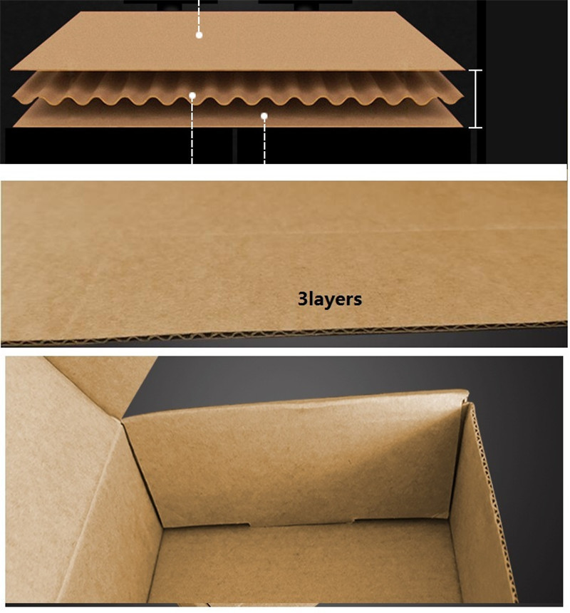 Gift Wrap Thick carton box Kraft Paper Small Packaging Box Natural Brown Cardboard Jewelry Blank Corrugated 220913