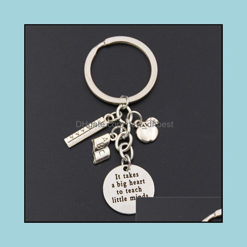 Keychains Keychain Charms Word Microscope Biology 독특한 생화학 교사 선물 선물 드롭 배달 2021 패션 액세서 Newdhbest DH0G9