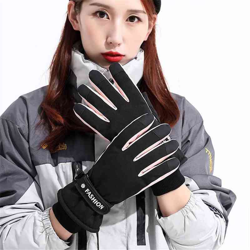 Winter Ski Touch Screen Warm Thicken Waterproof Snowboard Women Men Ridding Gloves Outdoor Accessories 0909