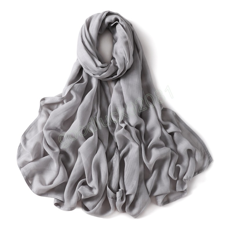 Cor de cor de algodão sólido lenço hijab feminino grande tamanho muçulmano lenço de cabeça envolve shawls femme musulman bandana islâmica bandana turbana bandana