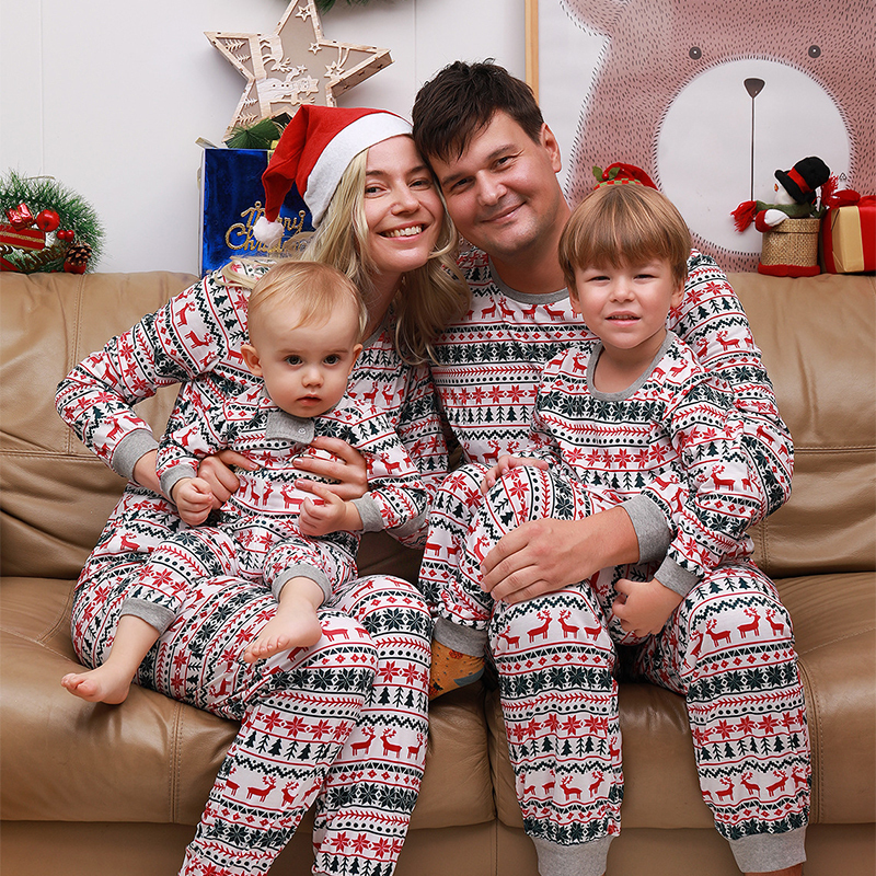 Famille correspondant tenues famille correspondant vêtements pyjamas de Noël ensemble mère père enfants fils correspondant tenues bébé fille barboteuses vêtements de nuit pyjamas 220913