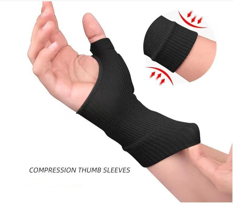 Wrist Hand Support Compression Gloves Men Women Fitness Nylon Gloves Gym Hands Protector Thumbs Splint Corrector Pain Relief