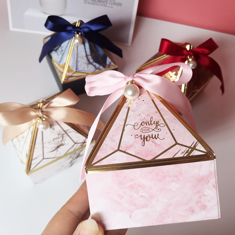 Gift Wrap 20/50/Paper Box Candy Box Chocolate Kids Gift Packaging Bag Baby Shower Birthday Christmas Party Favor Wedding Decoration 220913