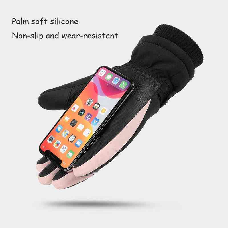 Winter Ski Touch Screen Warm Thicken Waterproof Snowboard Women Men Ridding Gloves Outdoor Accessories 0909