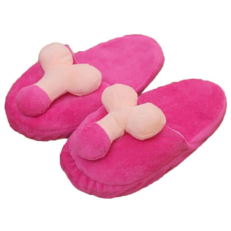 Slippers Fashion Breast Penis Pattern Women Men Cozy Soft Skidproof Indoor Slippers 220913