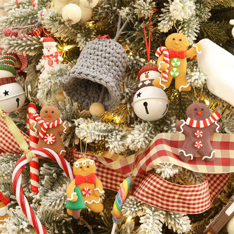 Decorazioni natalizie Gingerbread Man Ornamenti albero alto Gingerman Hanging Charms Ornament Holiday Decor 220912