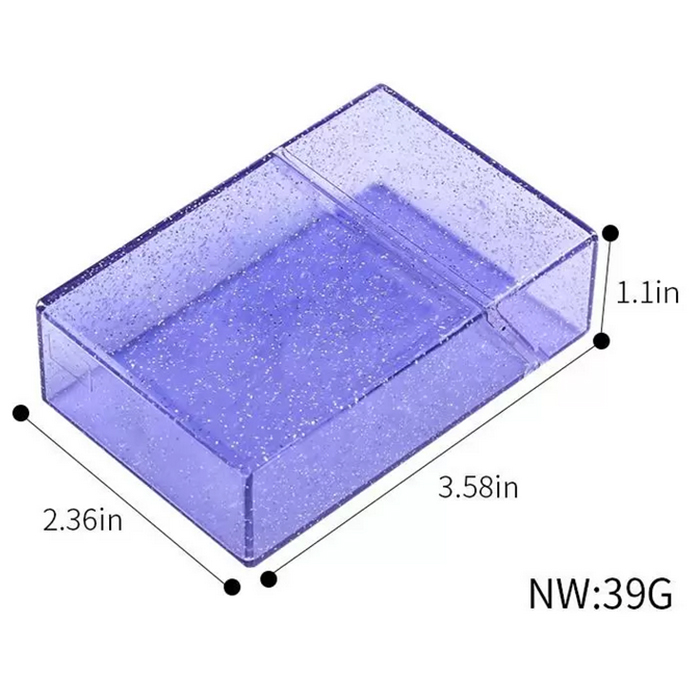 Ganska transparent färgglada plast bärbara tobakscigarettfodral Lagring Flip Cover Box Innovativ skyddsskal rökningstillbehör