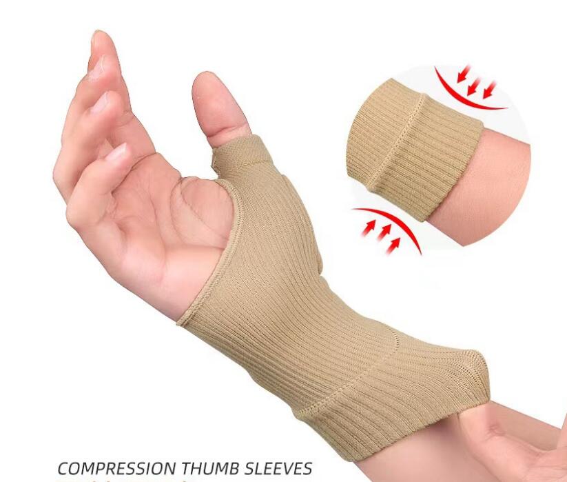 Wrist Hand Support Compression Gloves Men Women Fitness Nylon Gloves Gym Hands Protector Thumbs Splint Corrector Pain Relief