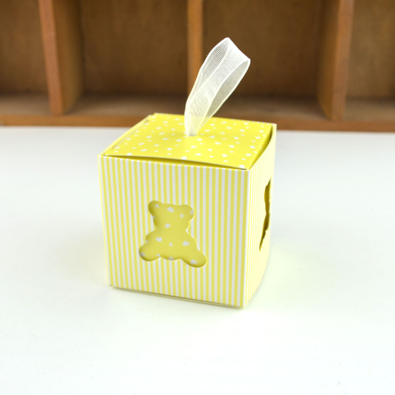 Gift Wrap 50st European Hollow Bear Favor Box och väskor Söt present Diy Candy Boxes For Baby Shower Creative Birthday Guests Party Supplies 220913