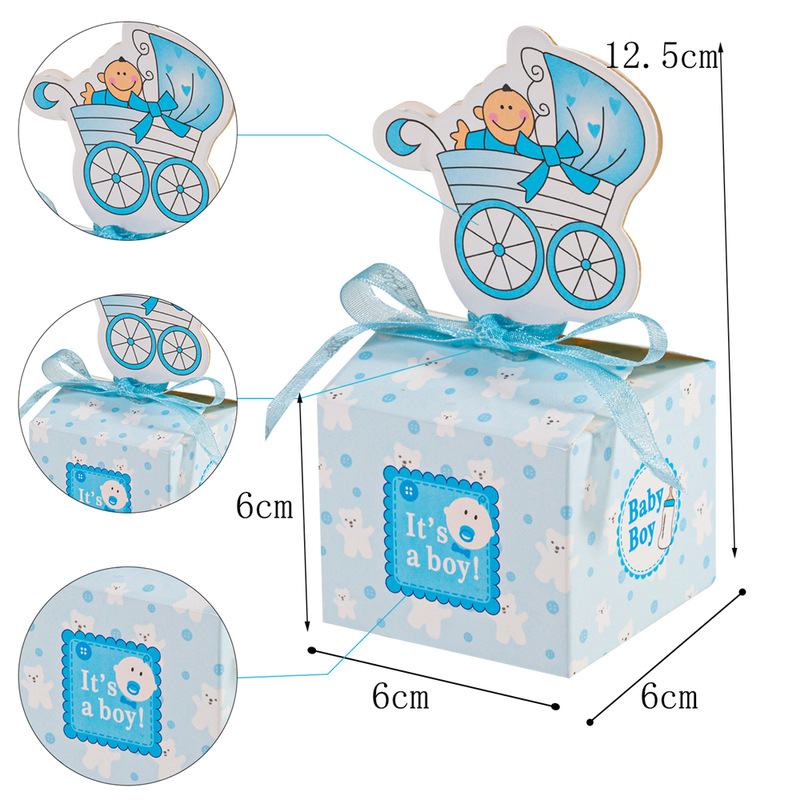 Emballage Cadeau Carton Cadeau Boîte De Bonbons Babycar Décoration Artisanat Baby Shower Stockage Fête Faveurs De Mariage Exposition Écologique 220913