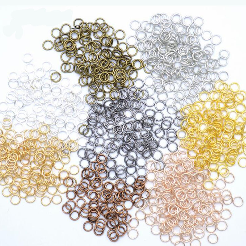 Hacer 200 piezas/lote 4 5 6 7 8 9 Conectores de anillos divididos de salto de 10 mm para joyas de bricolaje para encontrar accesorios suministros al por mayor