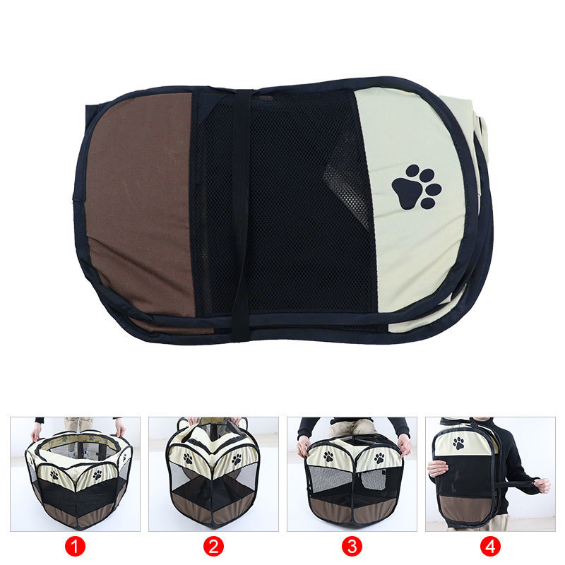 penne canili Tenda animali domestici pieghevole portatile Cuccia cani Gabbia ottagonale tenda gatti Box Kennel Recinzione facile Outdoor Casa cani di grossa taglia 220912