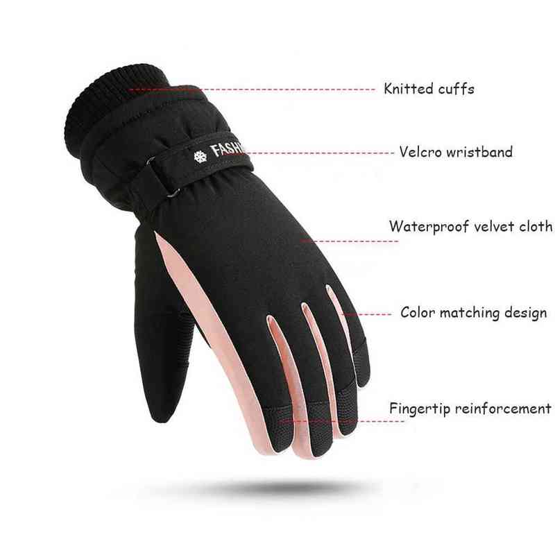 winter ski tactile tactile chaud épaissis étanche à snowboard femmes hommes débiteurs gants accessoires d'extérieur 0909