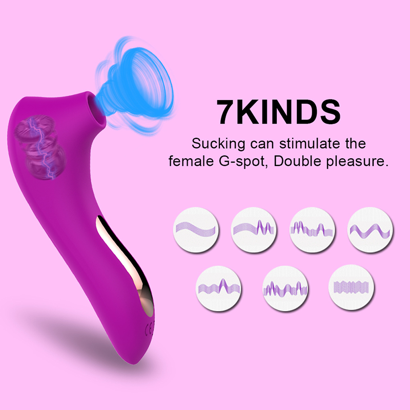 Clit Sucker Vagina Sugande Vibrator Kvinnlig Klitoris Vakuum Stimulator Sexleksaker Kvinnor Onani
