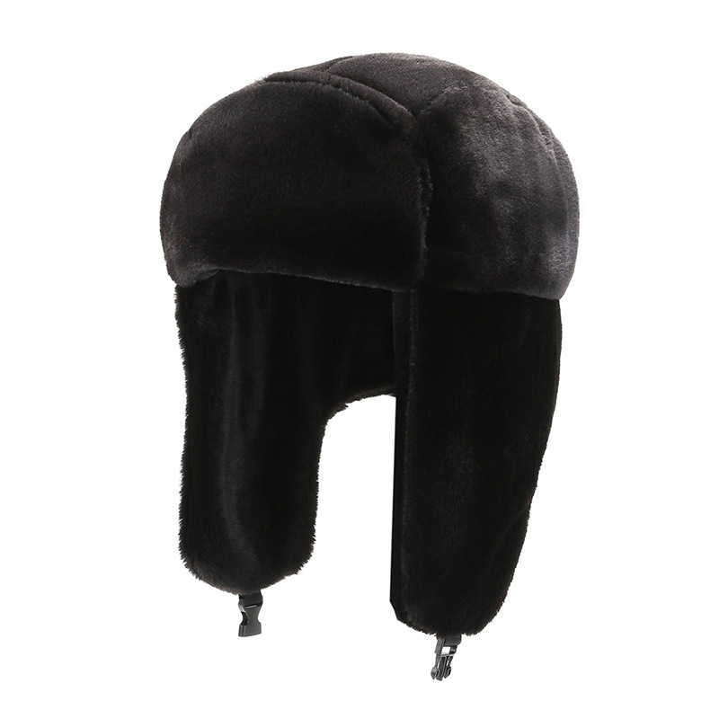 BeanieSkull Caps Mode Femmes Bomber Chapeaux Fausse Fourrure Chaud Épaissir Earflap Automne Hiver Noir Blanc Oreille Protéger Russe Ski Chapeau 221013