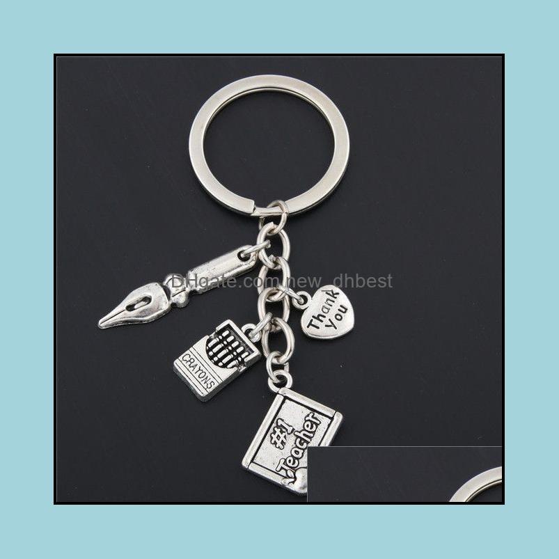 Keychains Keychain Charms Word Microscope Biology 독특한 생화학 교사 선물 선물 드롭 배달 2021 패션 액세서 Newdhbest DH0G9