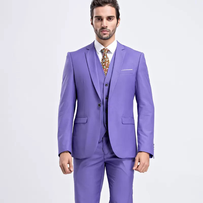 H￼bsche burgunderhochzeit tuxedos schlank fit Anz￼ge f￼r M￤nner Groomsmen Anzug drei St￼cke Prom forms Anz￼ge Jacke Hose Weste