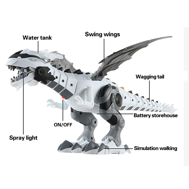 ElectricRC Animaux Big Spray Dinosaures Robot Ptérosaures Dessin Animé Balançoire Modèle Animal Électronique Intelligent Dinosaurio Jouets Cadeau Pour Enfants 220914