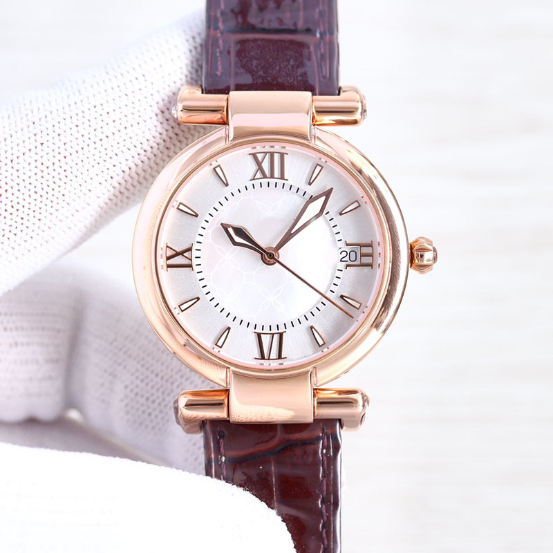 女性は自動機械式ムーブメント腕時計36mmクラシックビジネス腕時計ステンレス鋼ケースモントルデュラックス2592を見る