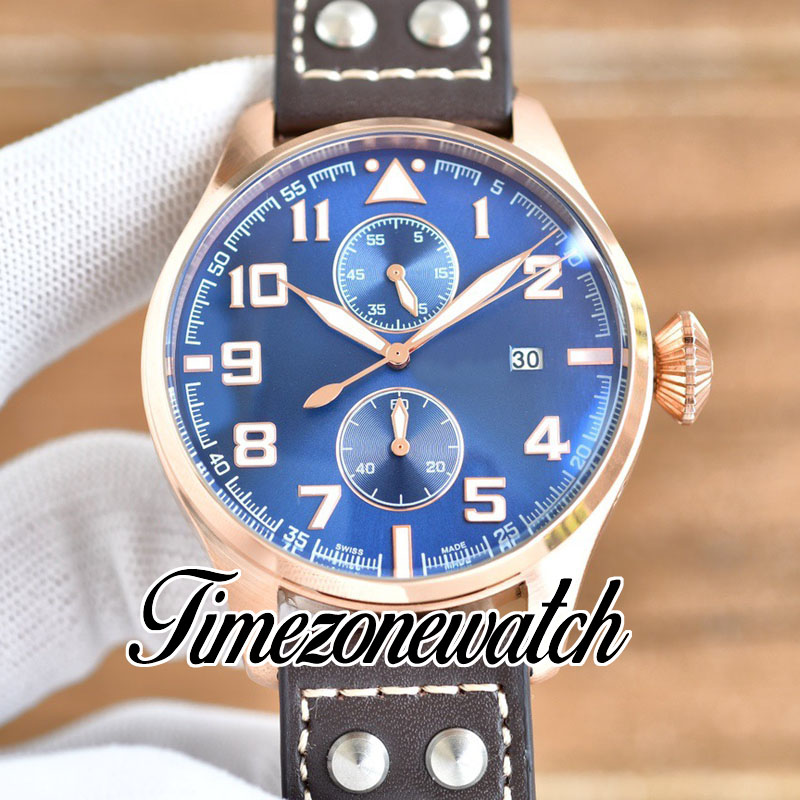 45 mm pilotów zegarków IW515204 Automatyczne męże iw515202 Czarna wybór Pvd czarny steek case skóra storp no chronograph duży rozmiar stereWatch e210b4