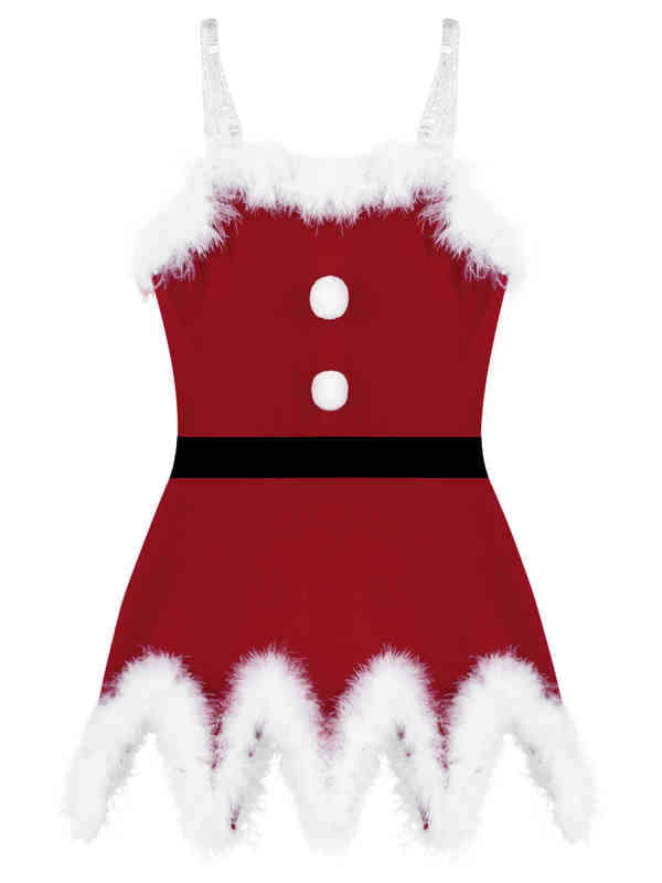 Girl's Es Kids Girls Christmas Costumes Red Velvet Temed Rollplay för Xmas Santa Clause New Year Fancy Party Dress Up Clothes R231027