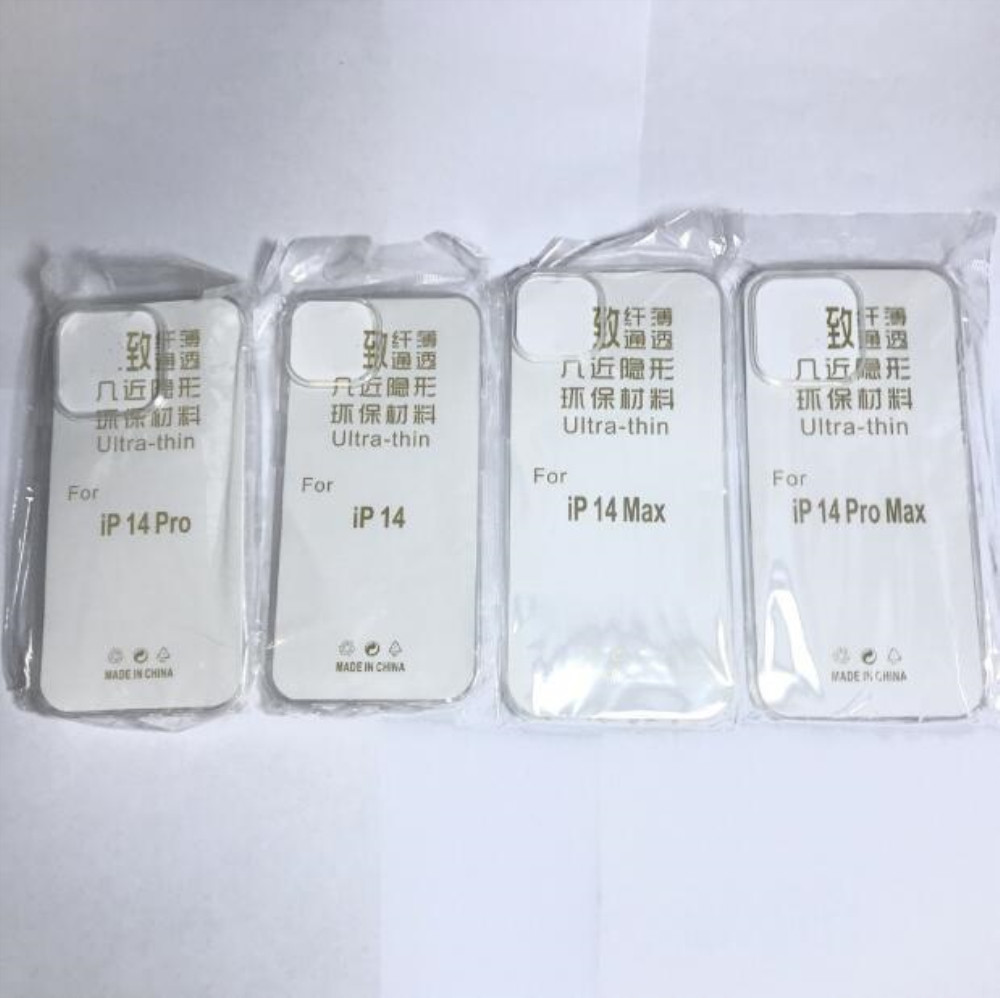 Ultrathin شفافة واضحة الناعمة TPU Case Cover Cover Crystal الخلفية لجهاز iPhone 15 14 13 12 MINI 11 Pro Max XS XR 8 7 بالإضافة إلى حالة TPU جديدة