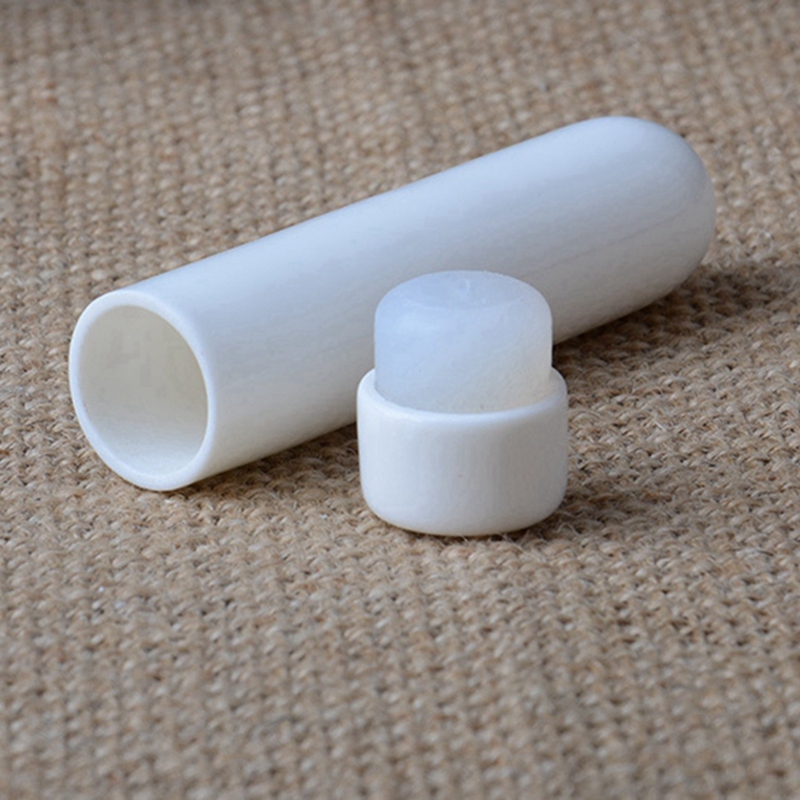 Poche Fumer Blanc Céramique Herbe Sèche Tabac Épice Snuff Snorter Sniffer Stockage Bouteille Stash Case Portable Silicone Seal Voyage Pilules Pots Porte-Cigarette