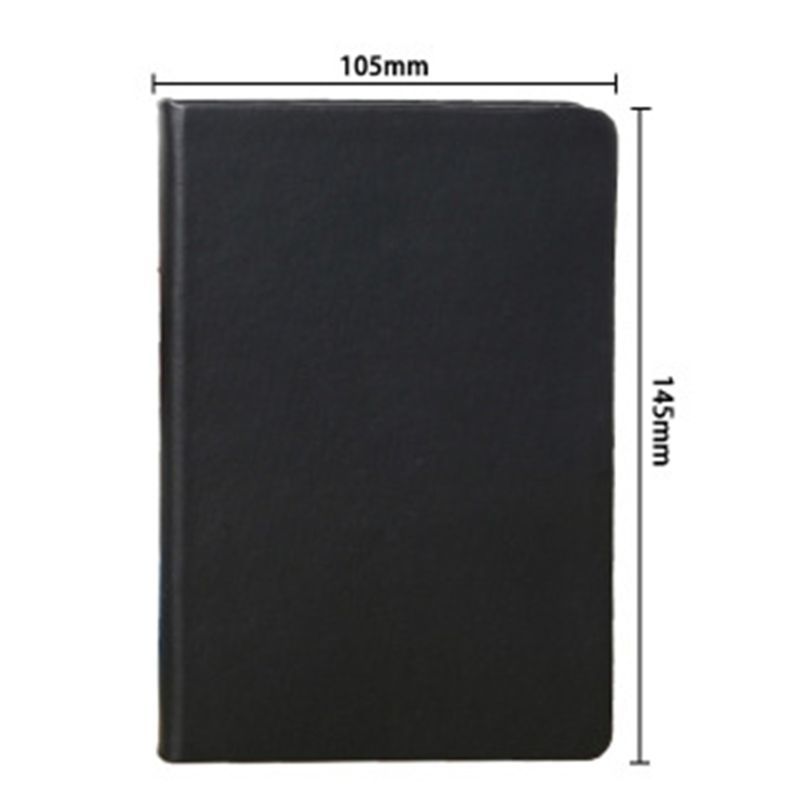 Kuitboeken All Black Paper Blank Inner Page Portable Small Pocket Notebook Sketchbook 220914