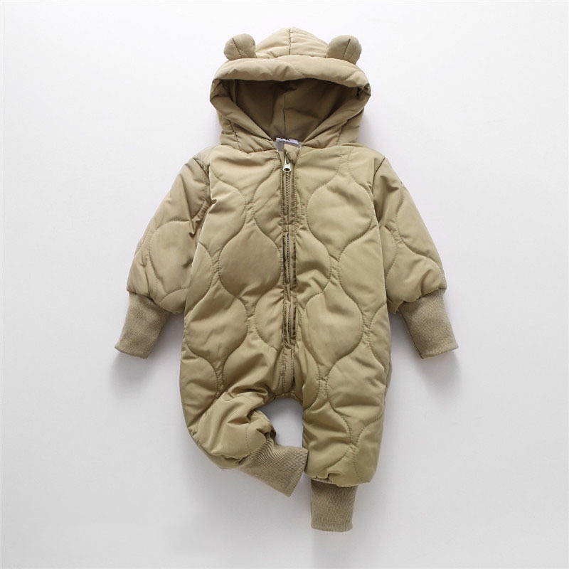 Strampler MILANCEL Winter Babykleidung Pelzfutter Kleinkind Mädchen Strampler Bärenanzug Säuglingsoutfit 220913