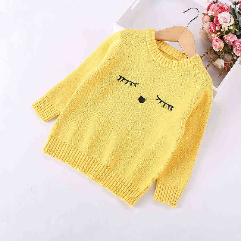 Pullover 2019 Autumn Winter Girls Sweaters Children Clothing Kids Knitted Sweater Baby Girl Clothes Cotton Pullovers 0913